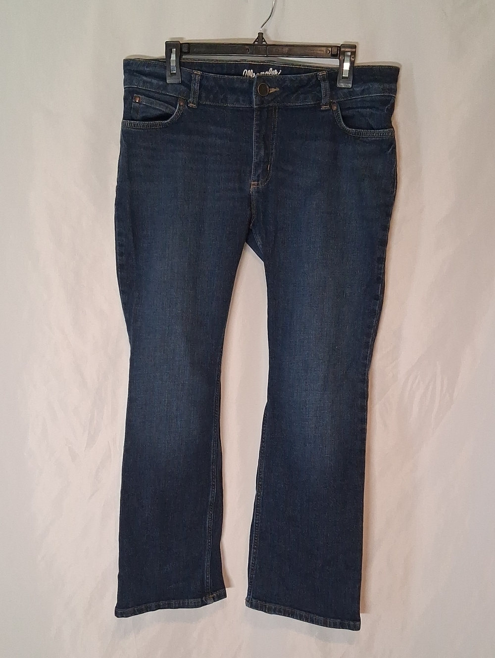Wrangler Mid Rise Bootcut Denim Jeans Dark Wash Sz 13